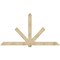 Ekena Millwork Kennewick Rough Sawn Timber Gable Bracket, Douglas Fir, 108"W x 58"H x 6"D x 6"F, 13/12 Pitch GBW108X58X0606KEN00RDF - alternate 1